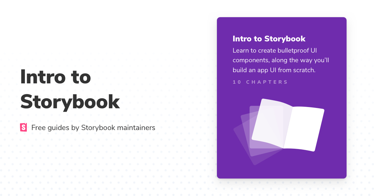 Storybook for Angular tutorial